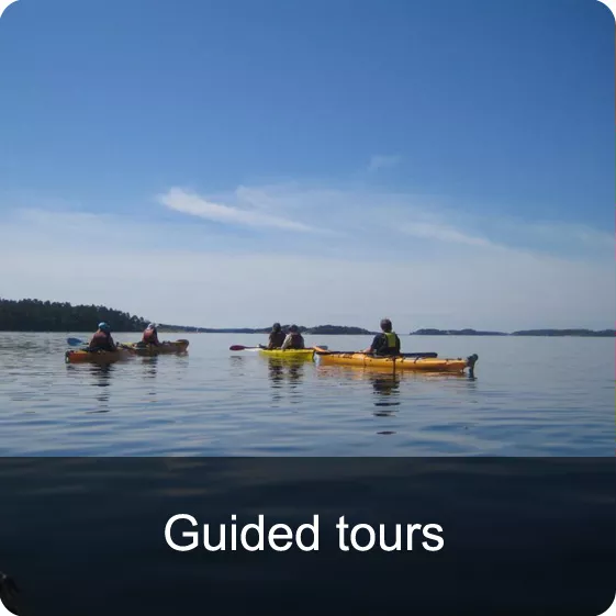 Guided kayak tours in Sweden
