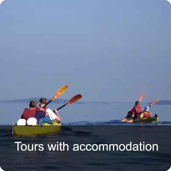 Kayak Tours with accomodation