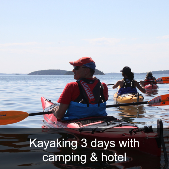 Kayaking 3 days with camping and hotel