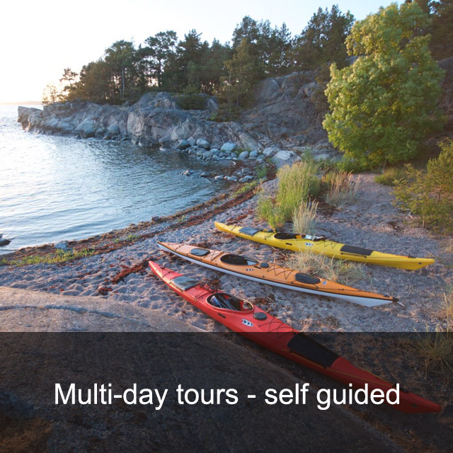 Multi-day tours with kayak in Stockholm archipelago