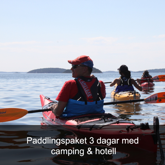 Paddlingspaket 3 dagar med camping och hotell